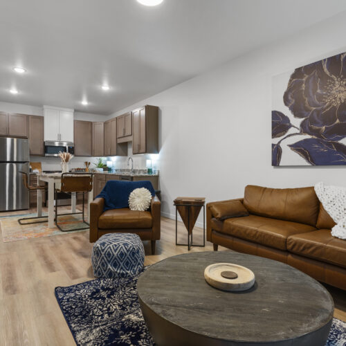 furnished living room