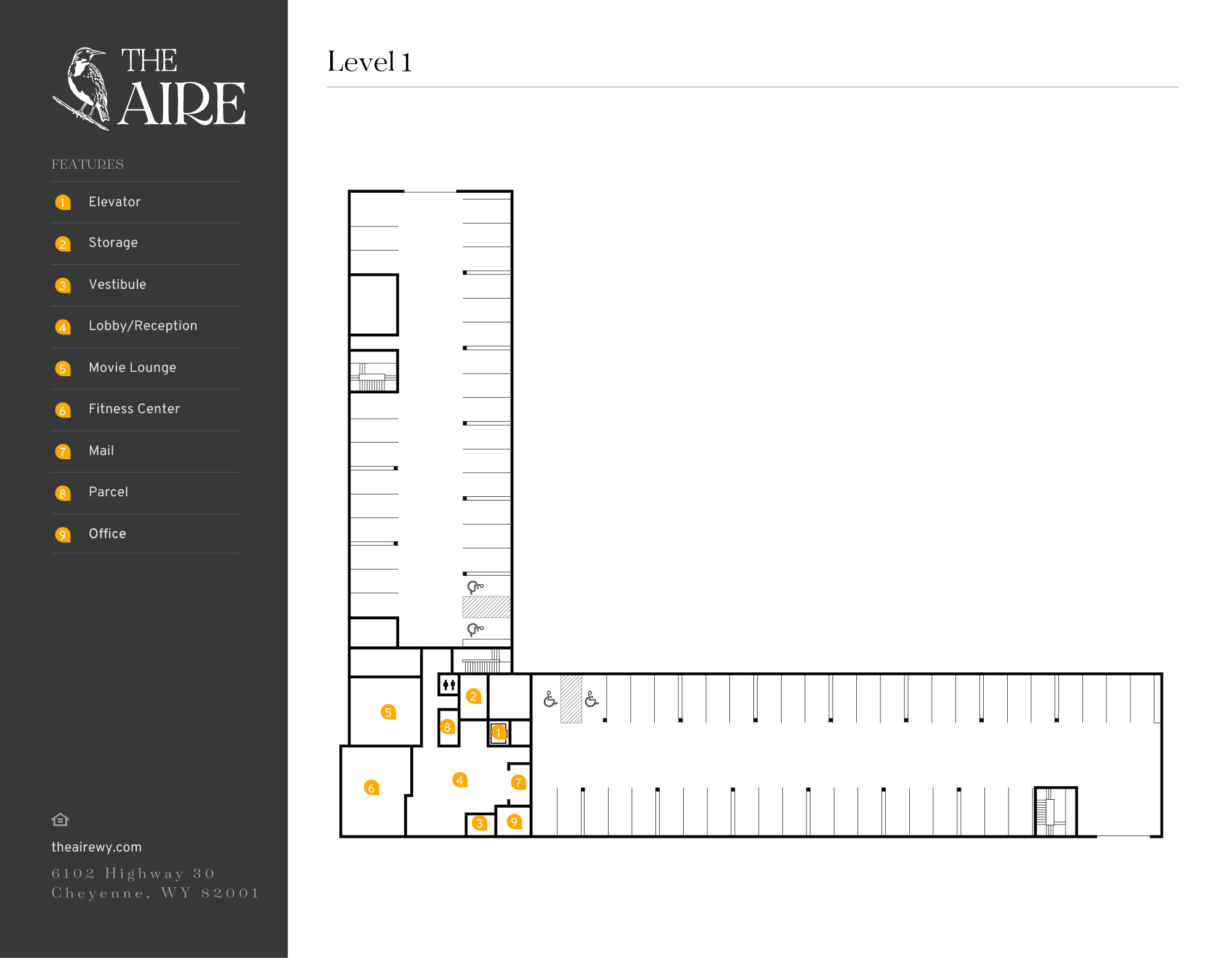 The Aire Building Map - Level 1