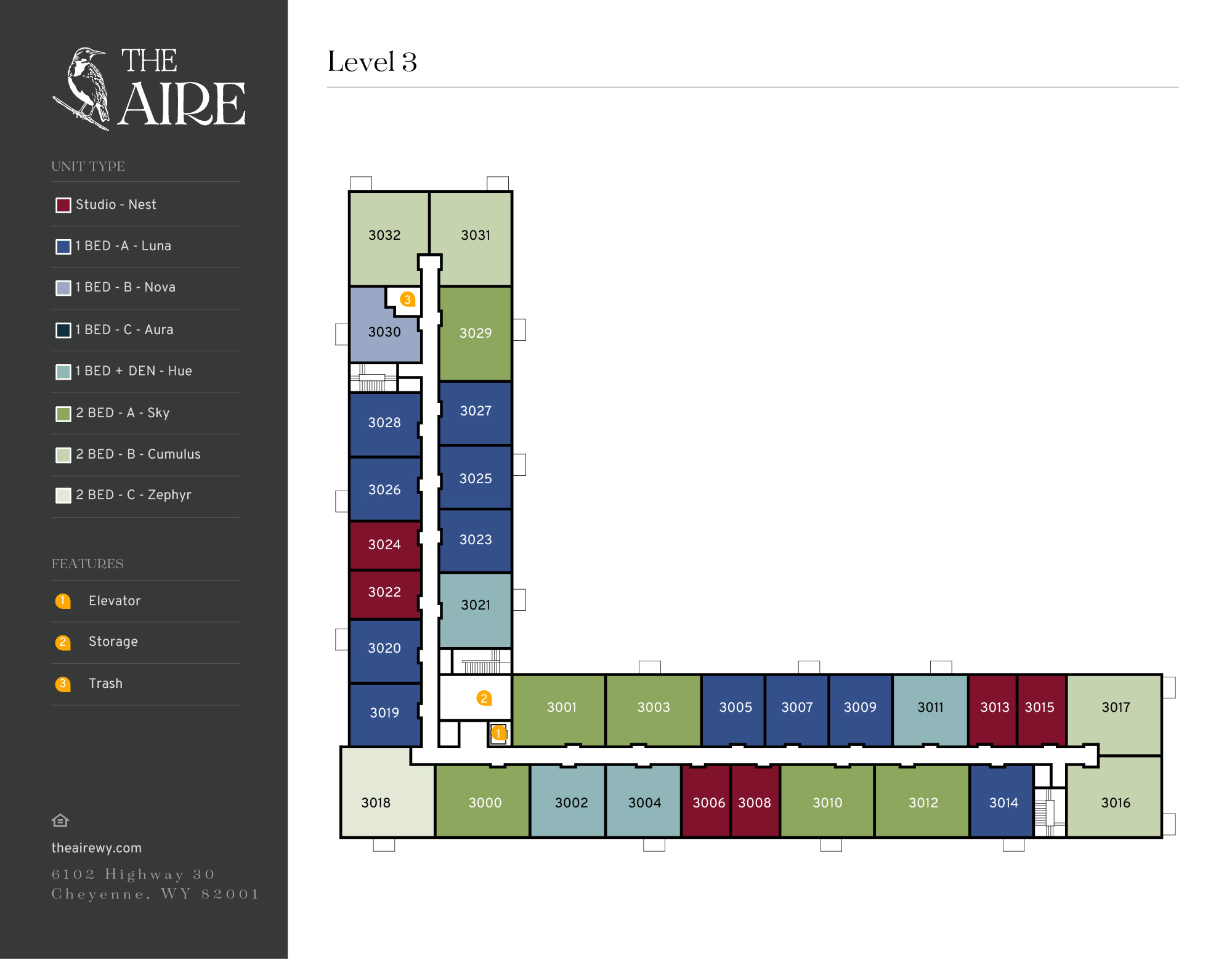 The Aire Building Map - Level 3
